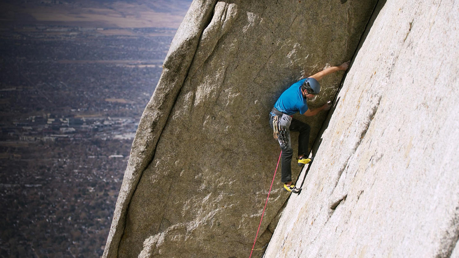 BD EMPLOYEE BRENT BARGHAHN ATTEMPTS RING THAT BELL (5.13R) IN BELLS CANYON
