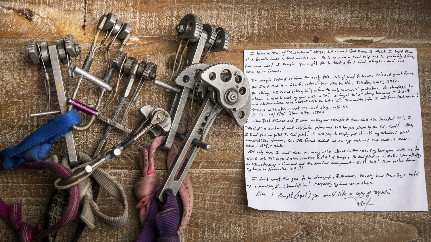 IF THIS GEAR COULD TALK: THE CAMS AND HAND-SEWN SLINGS OF PAUL PIANA