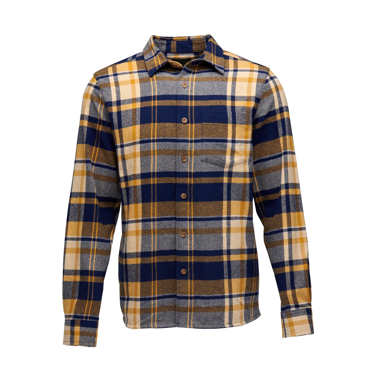 Indigo-Gold Plaid 