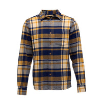 Indigo-Gold Plaid 