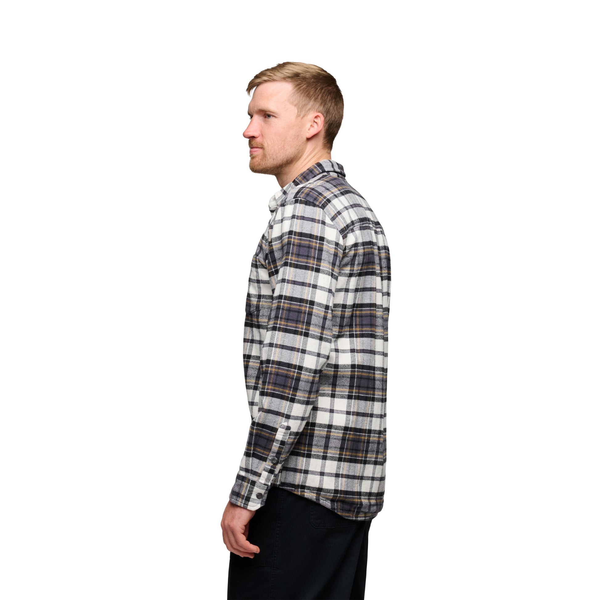 Black-Chalk ~ Model is 6' 0" | Chest 40" | Waist 32" | Size Medium/32
