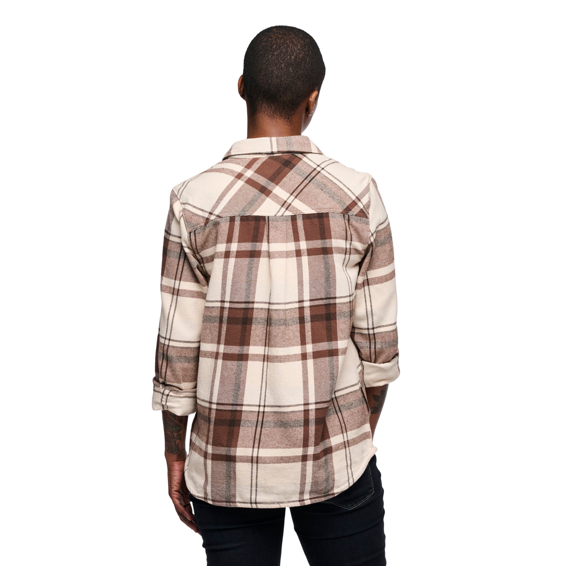 Chalk Pink-Walnut Plaid