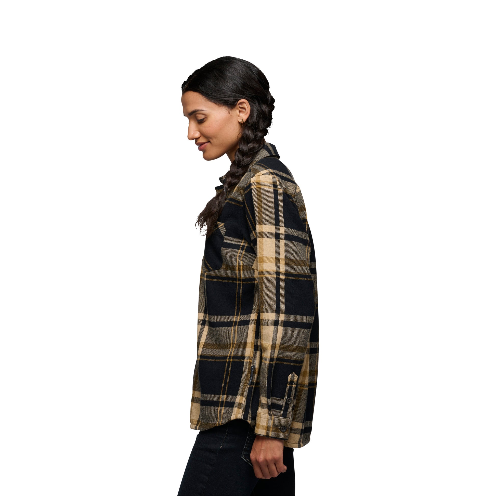 Khaki-Black Plaid