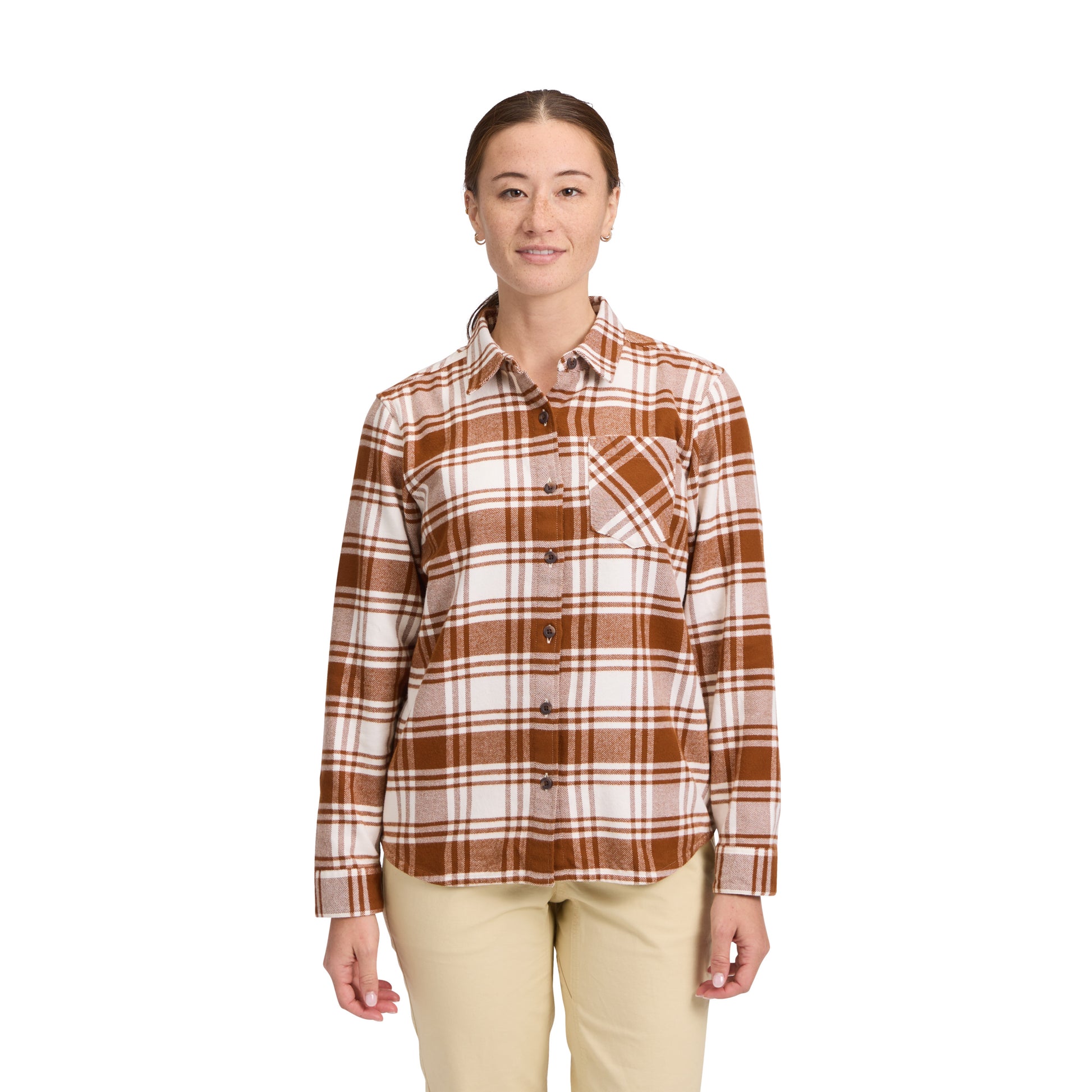 Clay-Off White Plaid