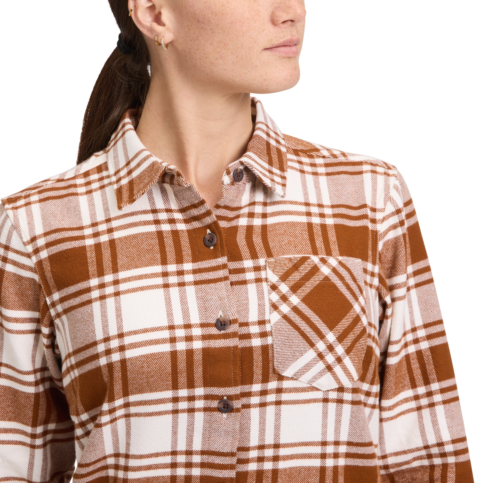 Clay-Off White Plaid