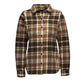 Bark Brown-Off White Plaid 