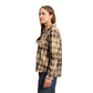 Bark Brown-Off White Plaid