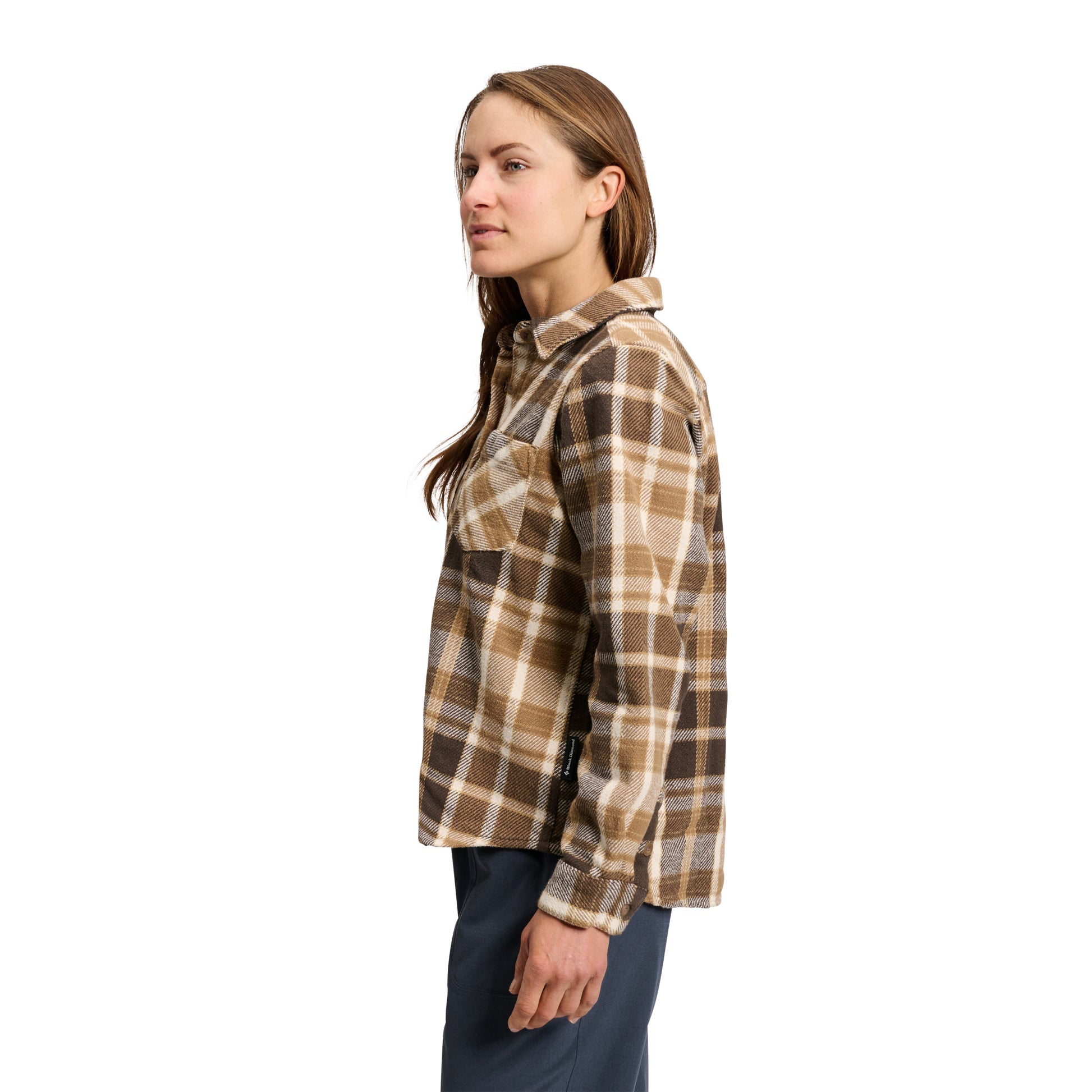 Bark Brown-Off White Plaid