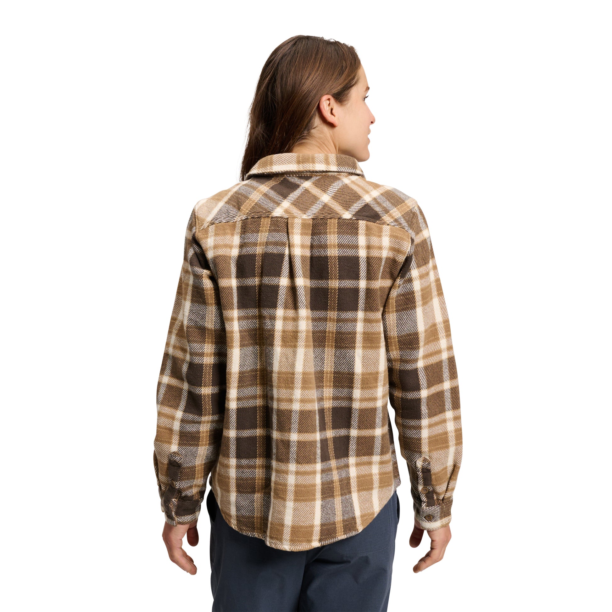 Bark Brown-Off White Plaid