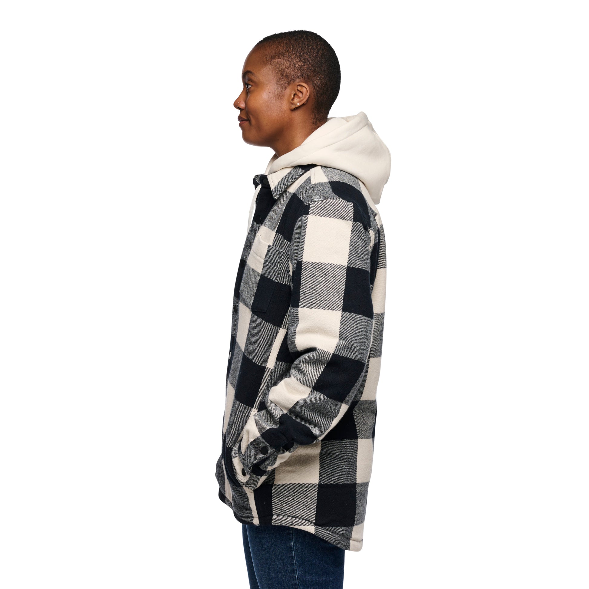 Black-Off White Plaid