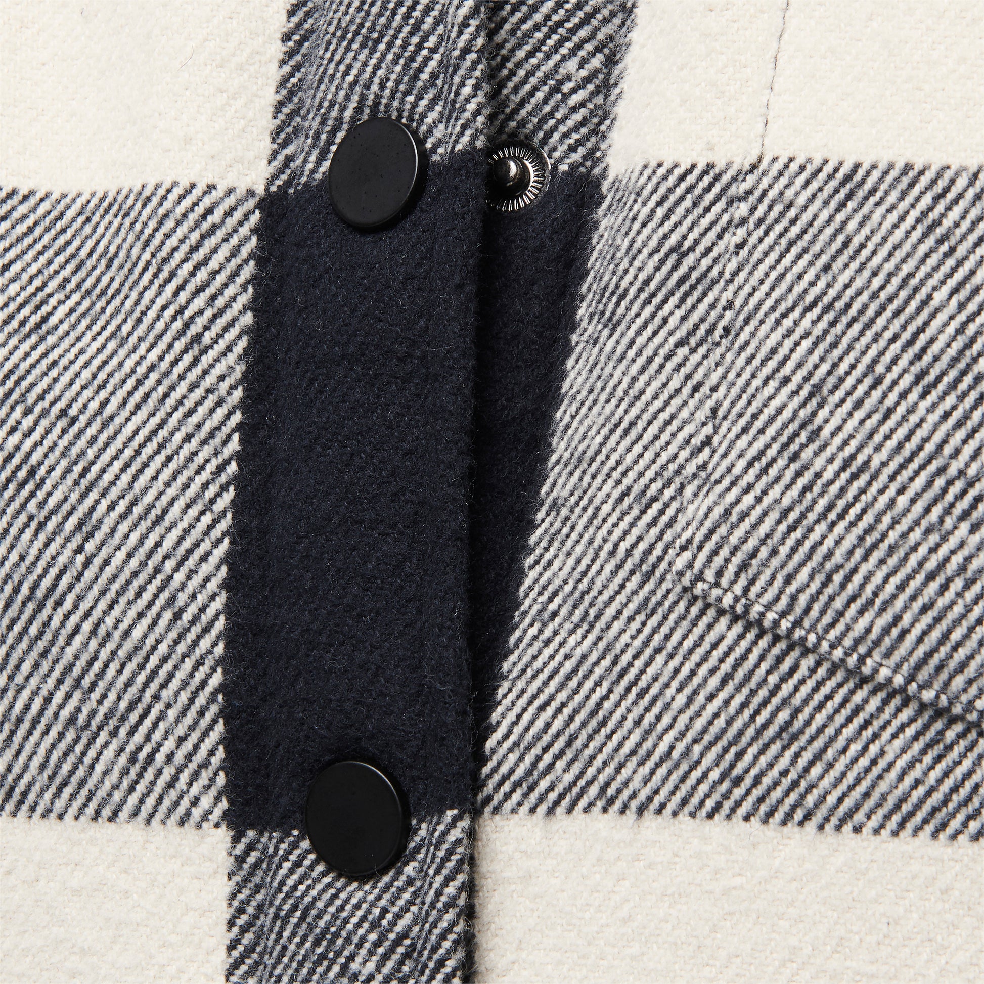 Black-Off White Plaid