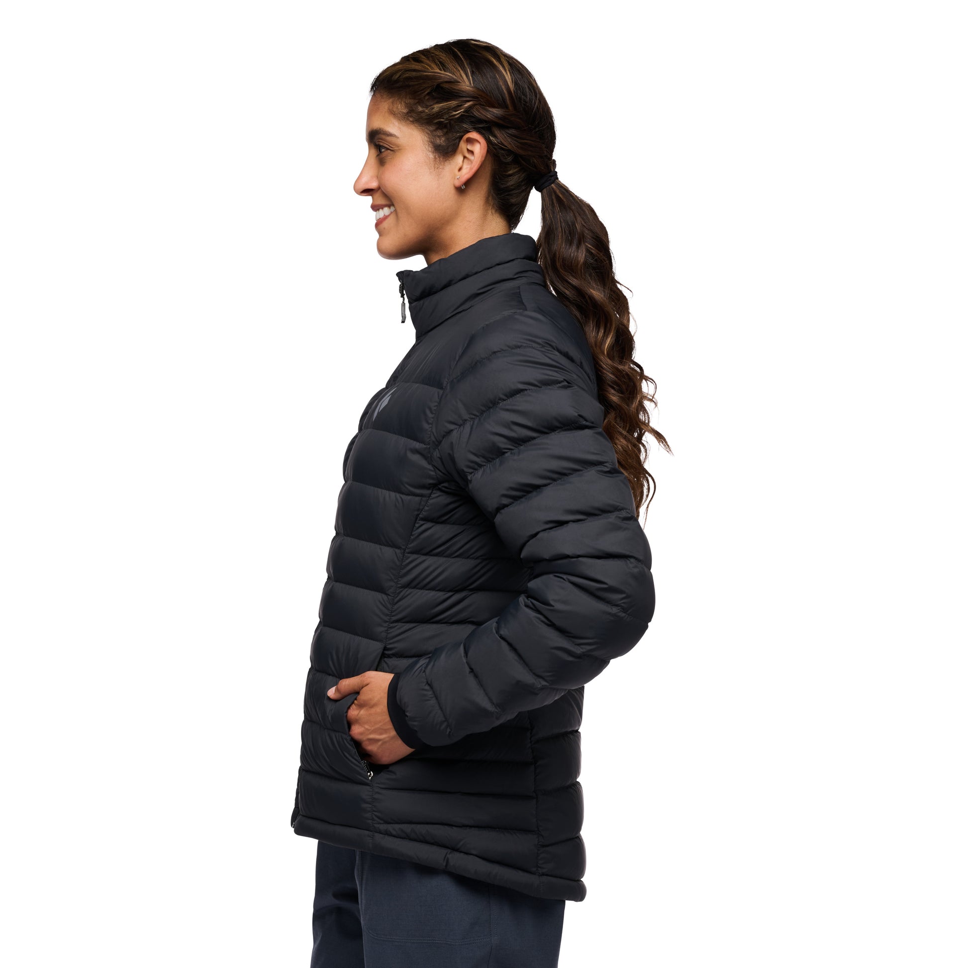 Black ~ Model is 5' 6" | Chest 34" | Waist 28" | Size Small/6