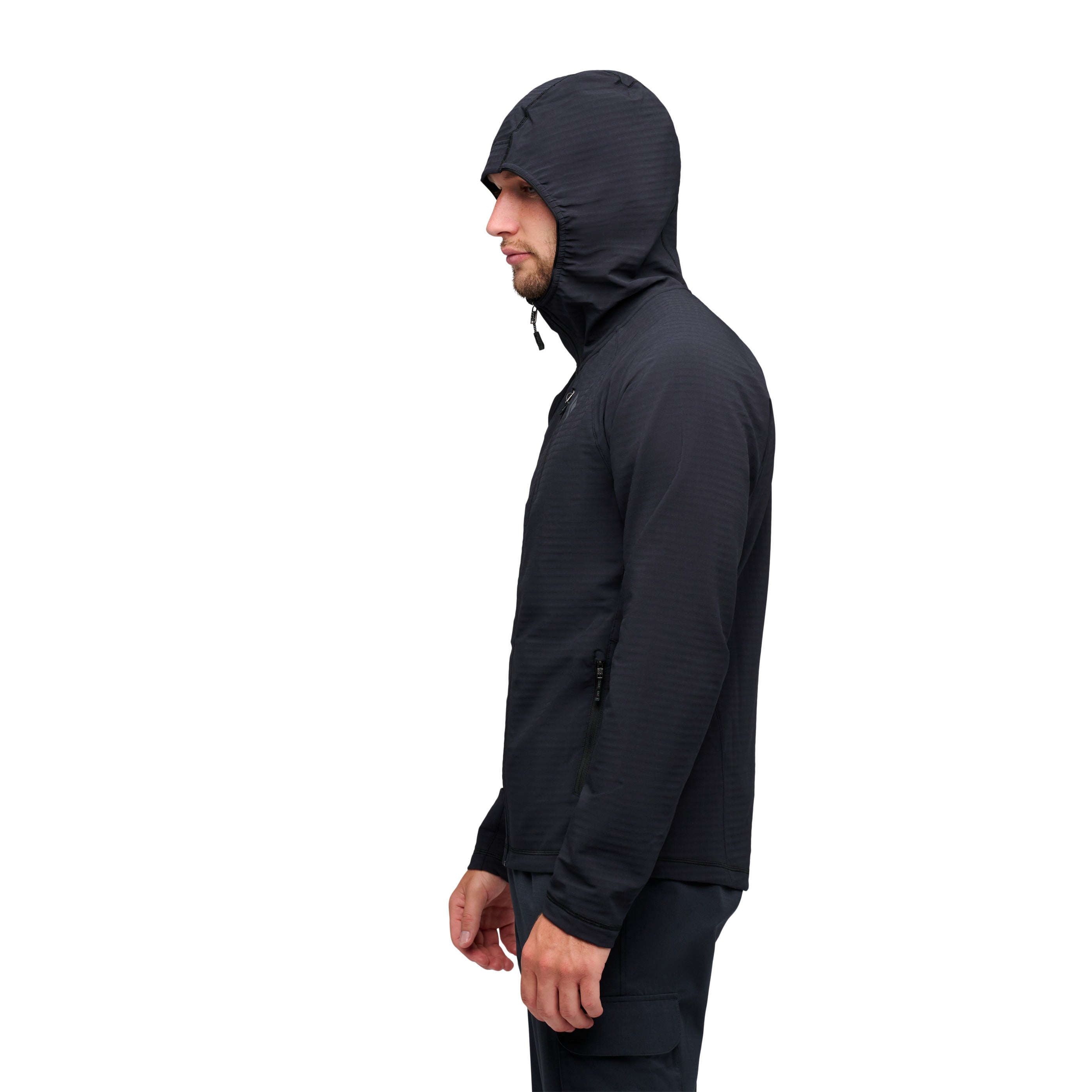 Black ~ Model is 5' 11" | Chest 40.5" | Waist 32" | Size Medium/32