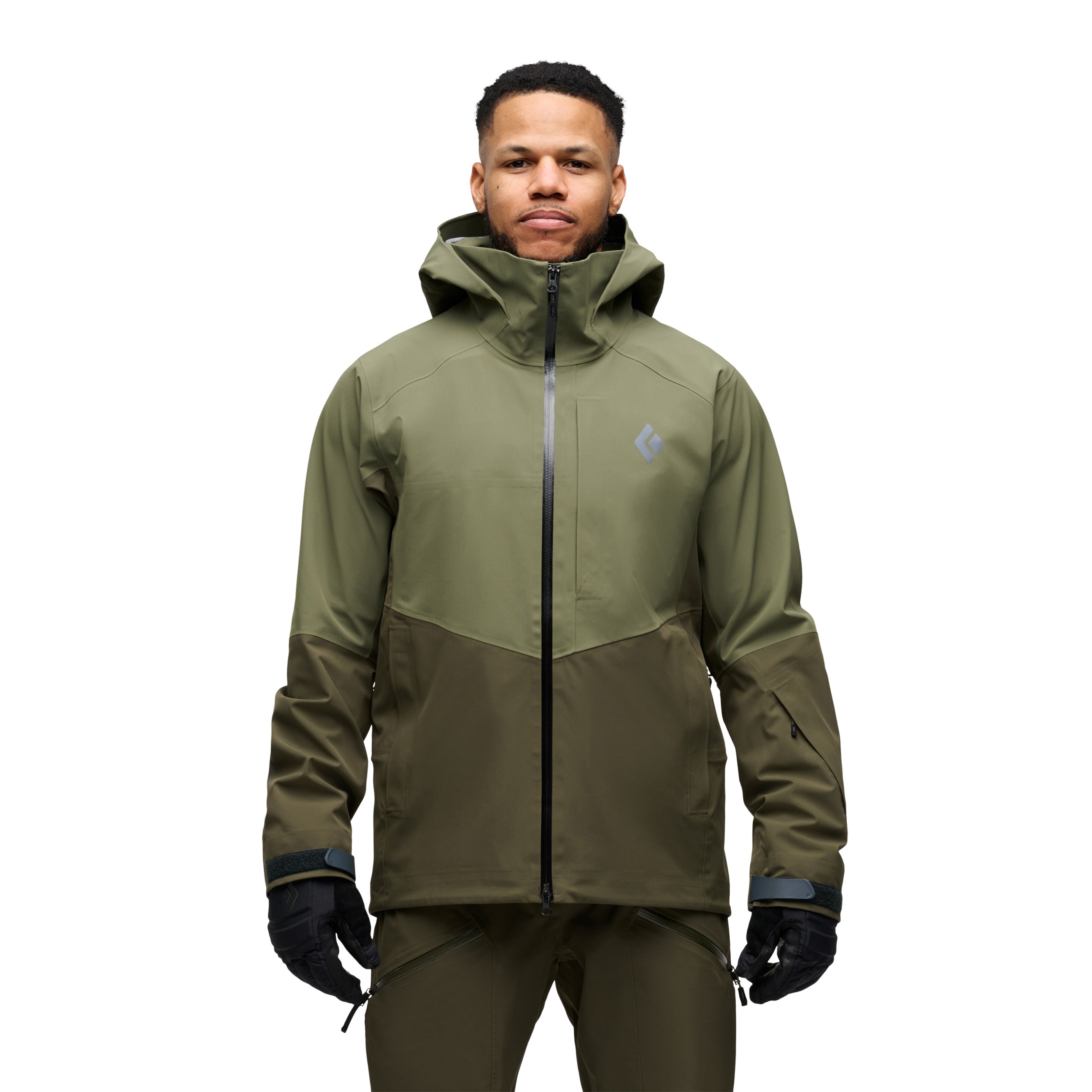Tundra-Dark Moss ~ Model is 5' 11" | Chest 40" | Waist 33" | Size Medium/32