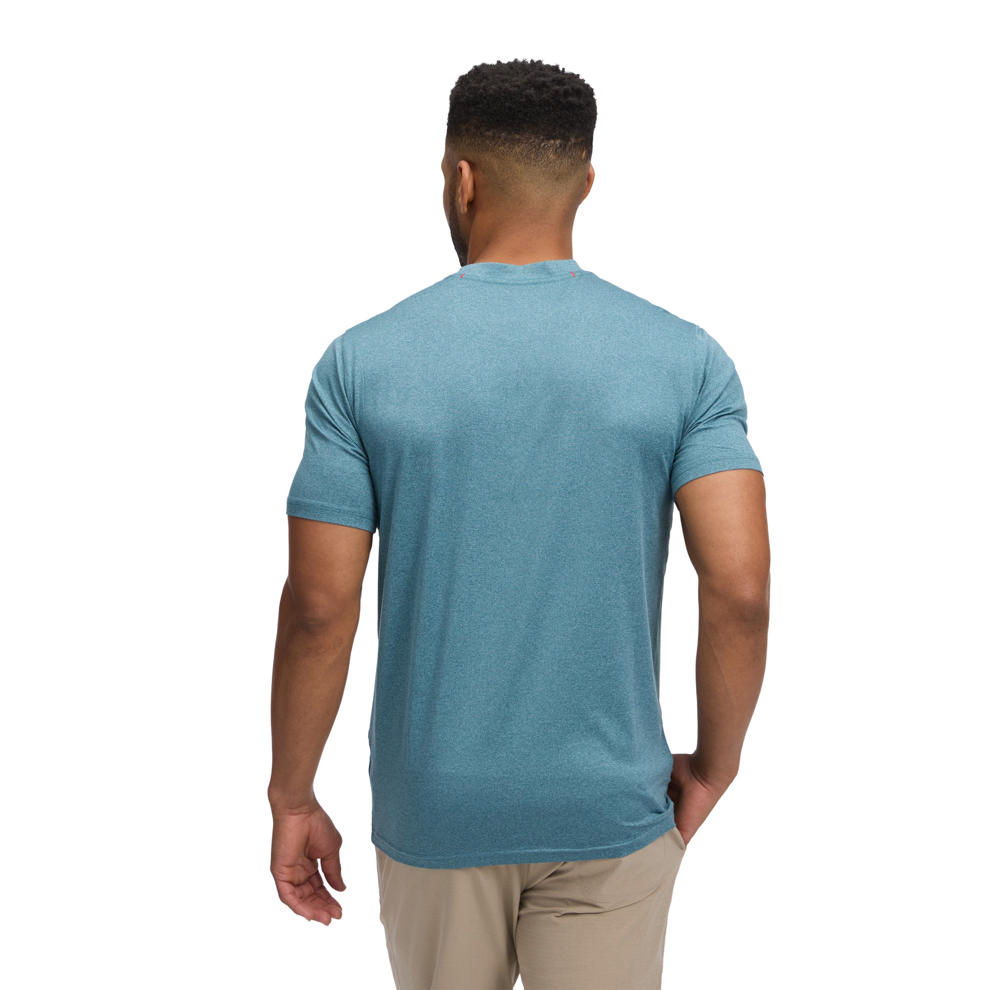 Creek Blue ~ Model is 5' 11" | Chest 40" | Waist 33" | Size Medium/32