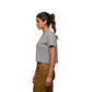 Charcoal-Off White ~ Model is 5' 6" | Chest 34" | Waist 28" | Size Small/6