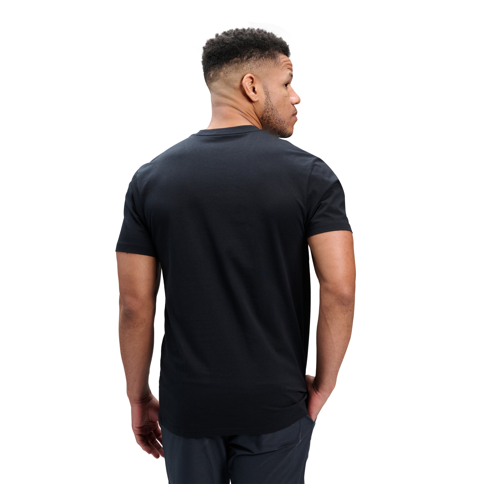 Black ~ Model is 5' 11" | Chest 40" | Waist 33" | Size Medium/32