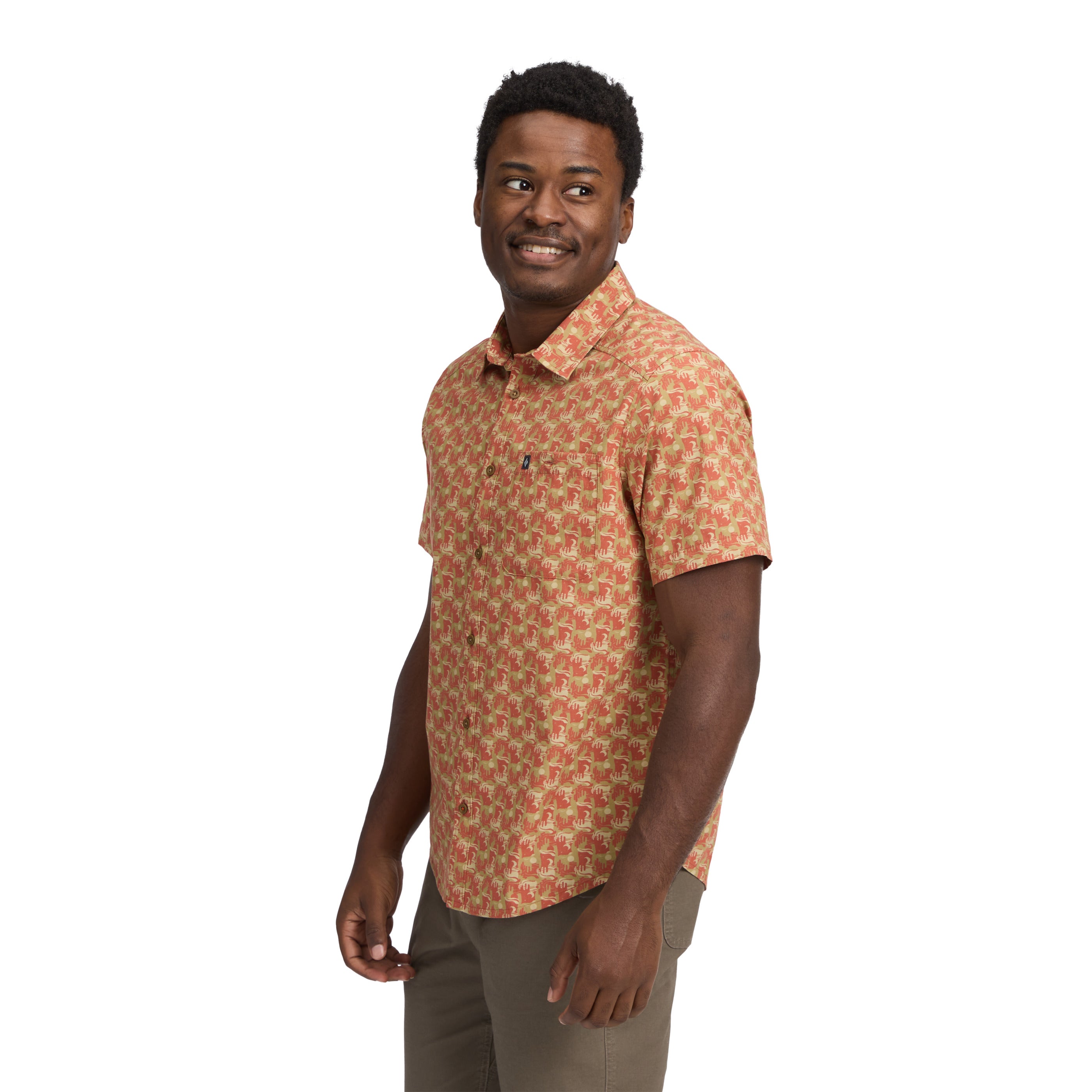 Burnt Sienna Desert Tower ~ Model is 6' 0" | Chest 40" | Waist 32" | Size Medium/32