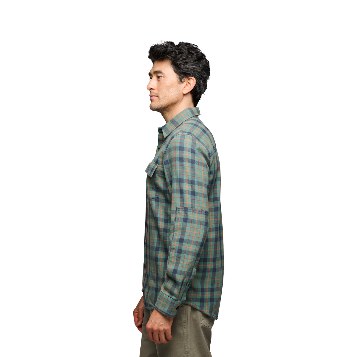 Laurel Green-Charcoal ~ Model is 183 cm | Chest 102 cm | Waist 81 cm | Size Medium/32 