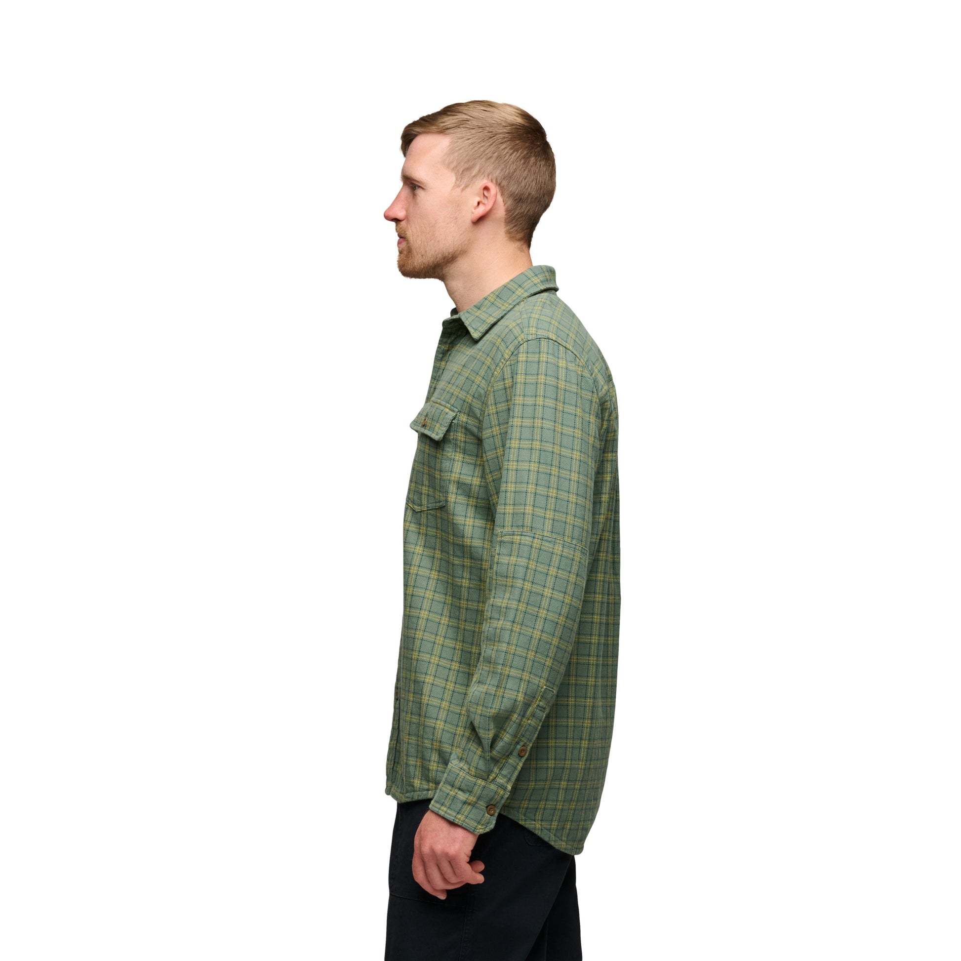 Laurel Green-Sulphur Green ~ Model Height 6' 0" | Chest 40" | Waist 32" | Size Medium/32